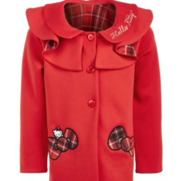 Hello Kitty Other - Hello Kitty Girl's Red &Plaid Dressy Jacket